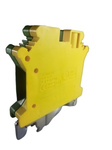 Clema pe sina bloc terminal 6mm² verde-galben 57A 42.5x47mm 690V - Img 2
