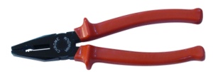 Cleşte combinat, normal, mâner roşu