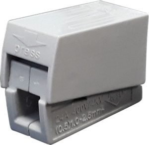 Conector cu 2 conductoare pentru corpuri de iluminat