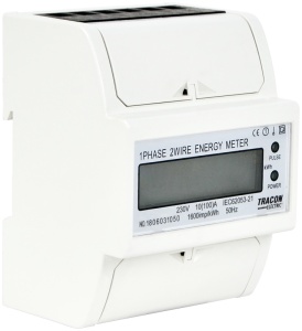 Contor de en. electrică direct,afişaj LCD, monofazat, 4 mod.