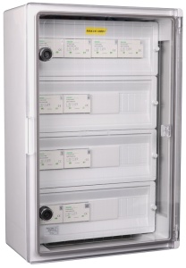 Cutie de protecție la supratensiune pt. sisteme fotovoltaice