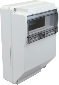 Cutie industrială de distribuţie,neech,cu şină de montaj,ABS - Img 1