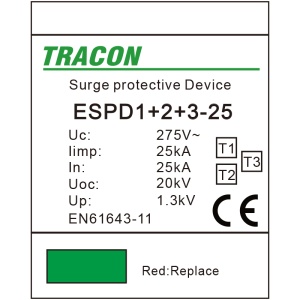 Descărcător de supratensiune T1+T2+T3, integrat, AC - Img 2