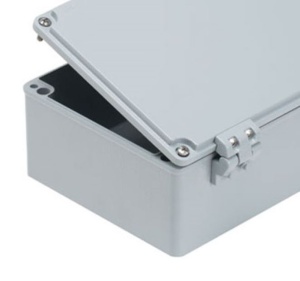 Doza 250x250x110mm distributie cutie jonctiune din aluminiu cu usa - balamale IP67 IK09 - Img 2