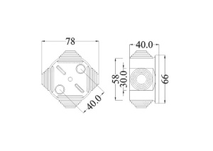 Doza aplicata rotunda 65x35mm ABS cu presetupe IP44 - Img 3