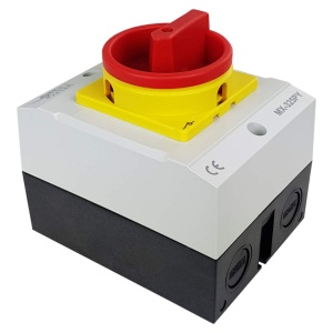 Intrerupator 32A 7.5kw 0-1 ON-OFF 3 poli 400V AC IP65 industrial aplicat casetat - Img 2