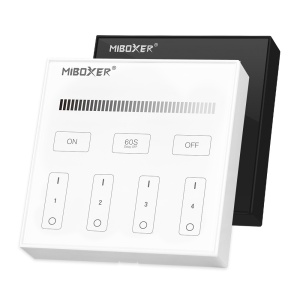 Mi-Light MiBoxer Group Grup de comandă Dimmer cu telecomandă albă montat pe perete 4 zone DIM B - Img 2