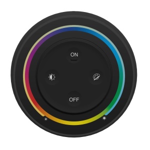 Mi-Light miboxer S2B Telecomandă curcubeu cu 4 zone luminozitate, culoare, control temperatură RGB+CCT culoare negru - Img 2