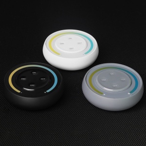 Mi-Light MiBoxer Sunrise luminozitate și control al temperaturii culorii controller telecomandă neagră DIM+CCT S1-B - Img 2
