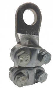 Papuc mecanic din cupru cu 4 suruburi 50-70mm² cu gaura de 11mm - Img 2