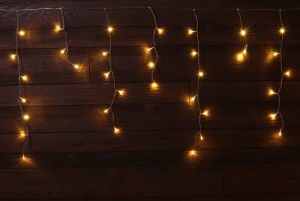 Perdea luminoasă LED de Crăciun, țurțuri, interior/exterior - Img 4