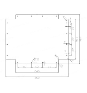 Placa de montaj metalica pentru doze 380x300mm contrapanou - Img 3