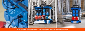 Prelungitor Stecky 13 pentru santier cu 4 prize monofazice schuko 16A 250V , 1 priza trifazica CEE 5 poli 16A IP44 si 1 priza trifazica CEE 5 poli 32A IP44 si protectie diferentiala - Img 3