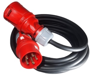 Prelungitor trifazic 15m cablu 5G4 H07RN-F 32A aprox. 22kW IP44 - Img 3