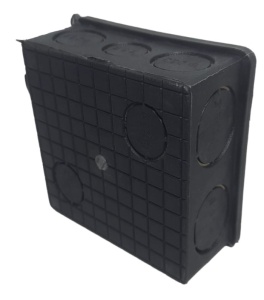 Set 5 doze de ramificatie derivatie sub tencuiala cu 10 intrari pentru zidarie 75x75mm cu capac - Img 3