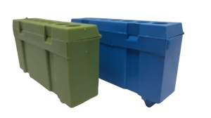 Set cleme bloc terminal barete pentru impamantare si nul albastra si verde pe sina 7 gauri max 16mm² 63A izolate - Img 3