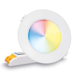 Spot LED Miboxer 6W RGB+CCT 600lm 118x38mm 2700K~6500K, 16 milioane de culori intensitatea luminii ajustabila, control de la distanta 30m 2.4GHz