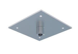 Suport de tavan 70x70mm pentru tijă filetată M8, susținere maxim 150kg - Img 1