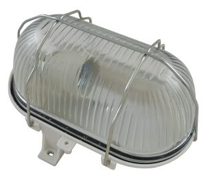 CIL mat.plastic,oval,alb,grilaj metalic, deschidere cu mâna