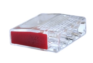 Clemă de legături fără şurub, transparent/galben - Img 1