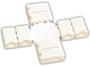 Conector rapid pentru bandaLED in forma de "X"