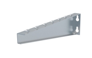 Consolă 400x105mm NZM400 electro-galvanizată suport pentru prindere canal cablu din sârmă mesh 400mm, susținere maxim 130 kg