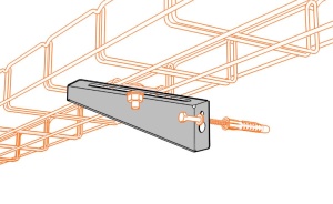 Consolă universală 445x100mm NZMU400 electro-galvanizată suport pentru prindere canal cablu, susținere maxim 100 kg - Img 3