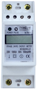 Contor de en. electrică direct,afişaj LCD, monofazat, 2 mod. - Img 2