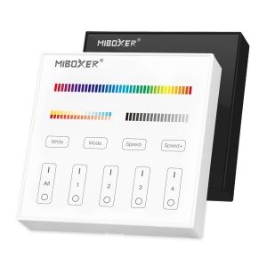 Controller negru Mi-Light B4B MiBoxer Group Control telecomanda de perete,DIM+RGB+CCT - Img 2