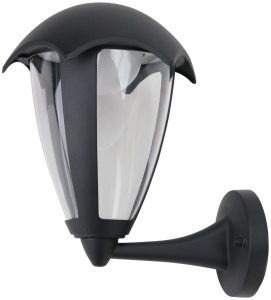 Corp cu LED, de perete, pentru exterior, cu braț în picioare