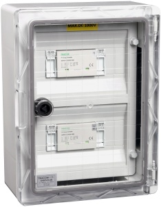 Cutie de protecție la supratensiune pt. sisteme fotovoltaice
