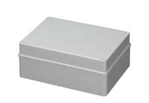 Doza aplicata patrata 300x220x120mm IP56 pentru distributie jonctiune ABS rezistenta UV fara presetupe margini netede