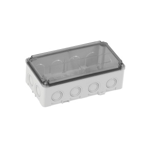 Doza de ramificatie aplicata ABS 150x110x70mm IP67 IK06 transparenta