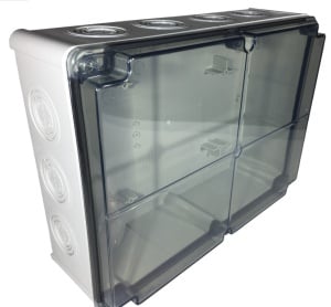 Doza de ramificatie aplicata ABS 210x140x90mm IP67 IK06 transparenta - Img 3