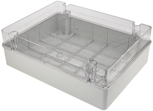 Doză electronică din material plastic cu capac transparent