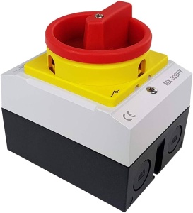 Intrerupator 20A 4kw 0-1 ON-OFF 3 poli 400V AC IP65 industrial aplicat casetat - Img 2