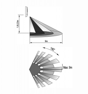 Lampă de exterior 15W 1100lm 4000K albă, ovală cu senzor de miscare lumină naturală 230V IP54 - Img 3