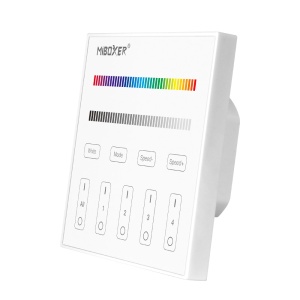 Mi-Light MiBoxer Group Control grup LED (zonă) luminozitate telecomandă de perete+ controler RGBW T3 86x86mm