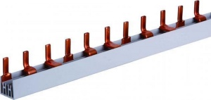 Pieptene busbar tip pin 3 poli (14x3 module) 80A 1000mm 16mm² pentru conexiuni electrice in sigurante - Img 2