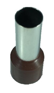 Pini tubulari izolati terminali papuci electrici 25mm² maro set 100 bucati - Img 2