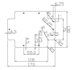 Placa de montaj metalica pentru doze 190x140mm contrapanou - Img 3