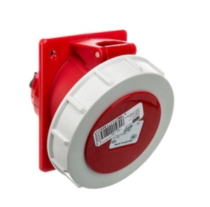 Priza trifazica 5 poli 32A 3P+N+E 6h incastrata oblica ST CEE 380V IP67 - Img 3