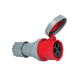 Priza trifazica mobila pe cablu 4 poli 125A 3P+E 6h CEE 380V IP67 - Img 3