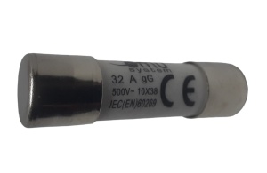 Set 10 sigurante 10x38 32A fuzibile cilindrice ceramica 500V AC gG - Img 2
