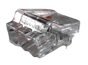 Set 100 cleme pentru fir masiv 3 gauri cupru plin 1-2.5mm2 24A 450V - Img 2