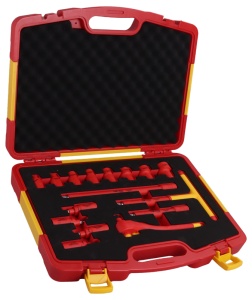 Set imbus și tubulare cu clichet, izolate la 1000 V, 16 buc
