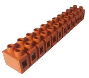 Sir cleme bloc terminal pentru conexiuni 12 gauri 0.5-6mm² 25A culoare portocalie