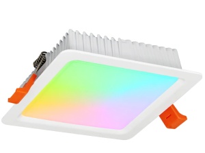 Spot LED Miboxer patrat 9W RGB+CCT 720lm 80lm/W 2700K~6500K, 16 milioane de culori intensitatea luminii ajustabila, control de la distanta 30m 2.4GHz