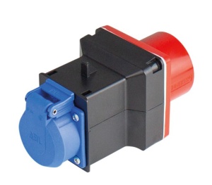 Stecher adaptor de la trifazic 5 poli 16A 11kw la monofazic 16A IP44 - Img 2