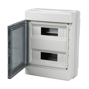 Tablou electric aplicat Elettrocanali 24 module IP65 IK08 cu usa transparenta - Img 2
